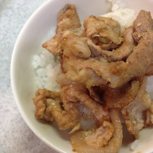 豚肉の甘辛丼